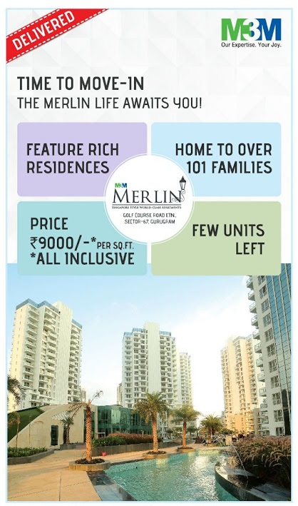 Time to move in a luxurious home at M3M Merlin in Gurgaon Update