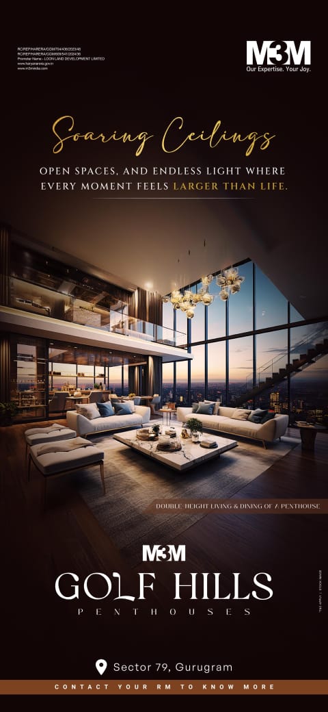 Explore M3M Golf Hills Penthouses, Sector 79, Gurugram Update