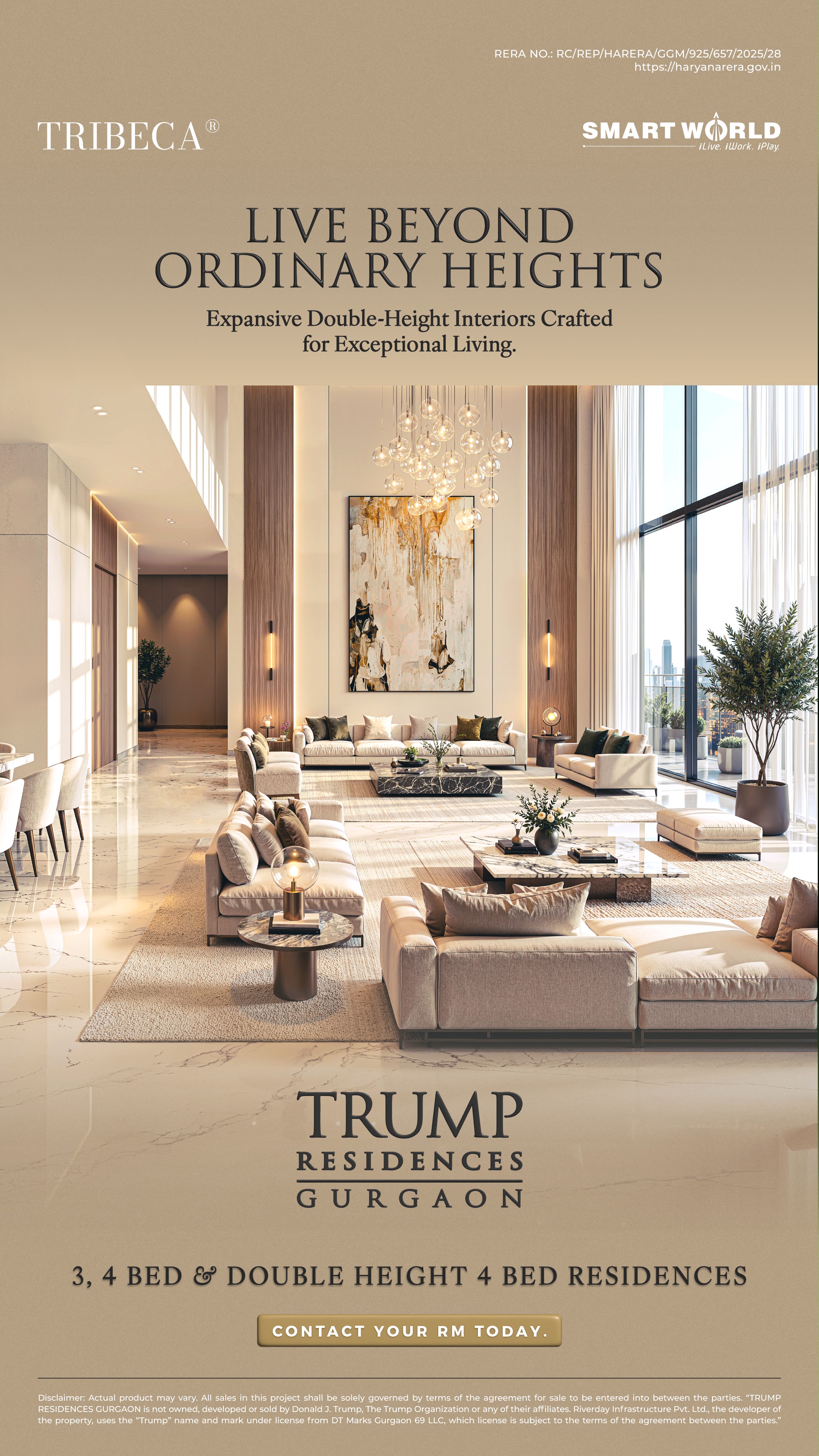 Explore Double-Height Luxury at Trump Residences Gurgaon || Discover Exceptional Living at Trump Residences || Elevate Your Lifestyle with Trump Residences Gurgaon Update