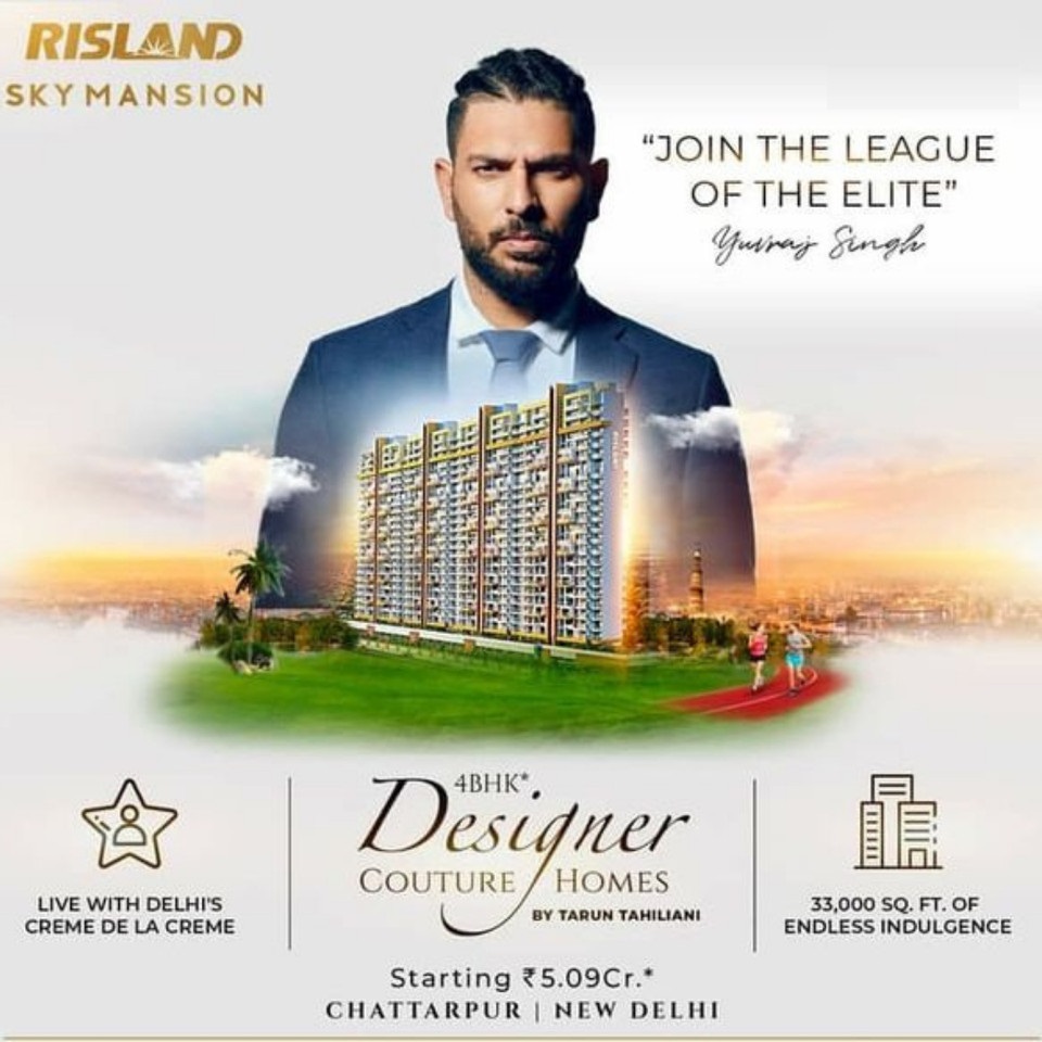 Pay 15% balance near possession at Risland Sky Mansion in Chattarpur, New Delhi Update