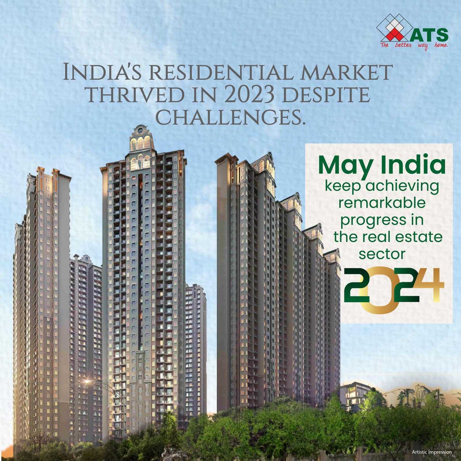 ATS Triumph: Architectural Marvel in India's Booming Residential Market Update