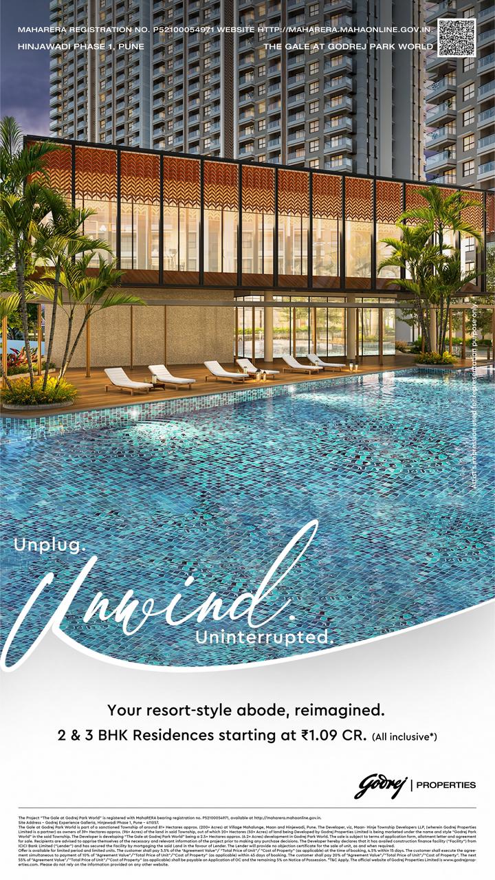 Experience Uninterrupted Living at The Gale at Godrej Park World, Hinjewadi Phase I Pune, Starting at ₹1.09 Cr Update