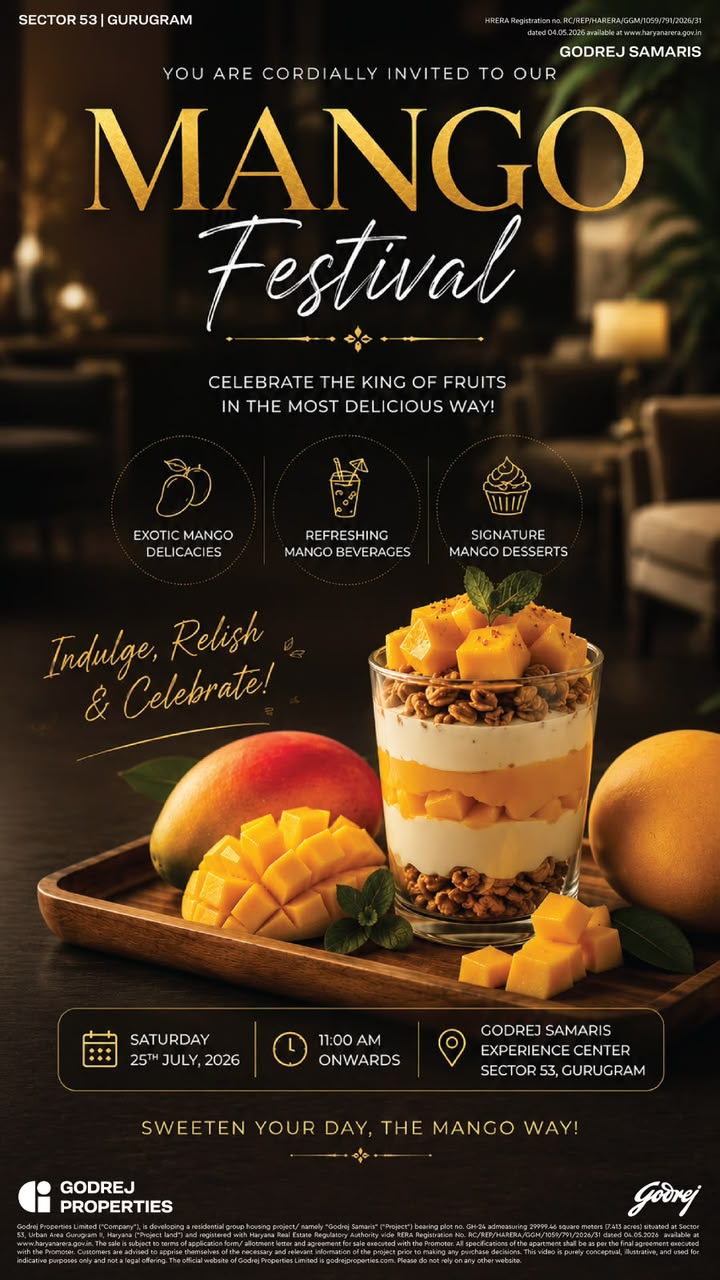 Join Us at the Mango Festival! || Experience the Godrej Samaris Mango Festival || Indulge in Mango Delights at Godrej Samaris Update