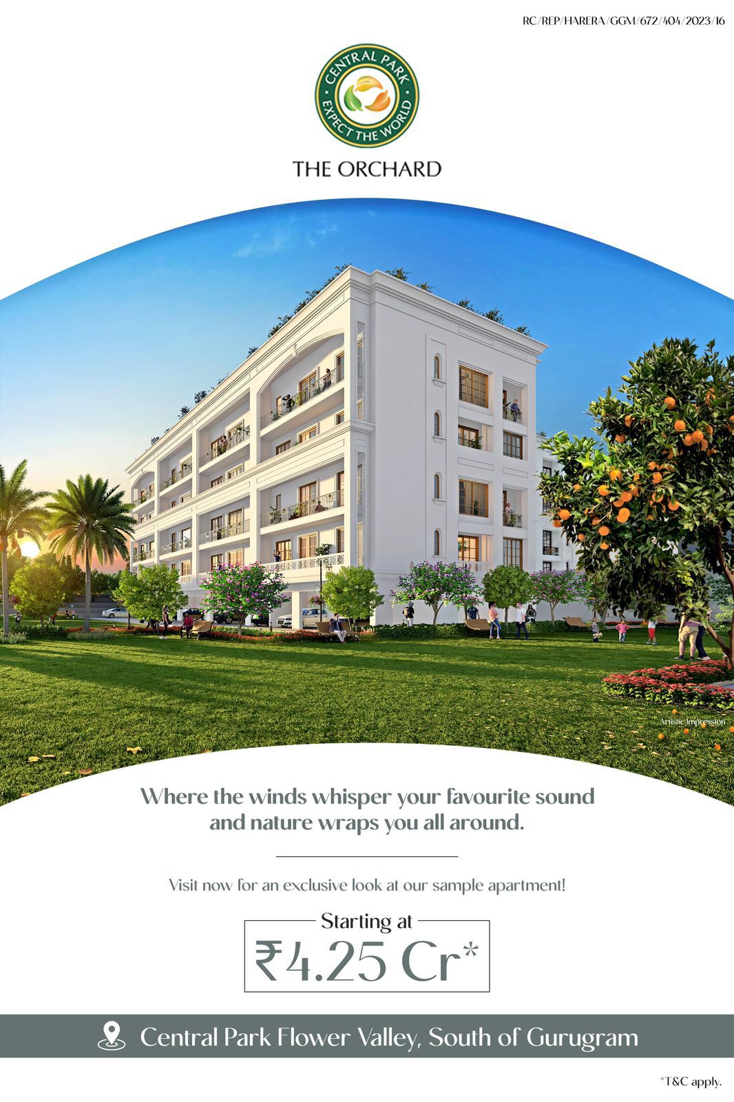Discover Luxury at The Orchard by Central Park, Starting at ₹4.25 Cr in Gurugram Update