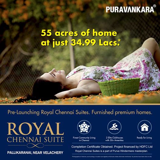 Pre-launching Puravankara Royal Chennai Suites furnished premium homes Rs 34.99 lac in Chennai Update