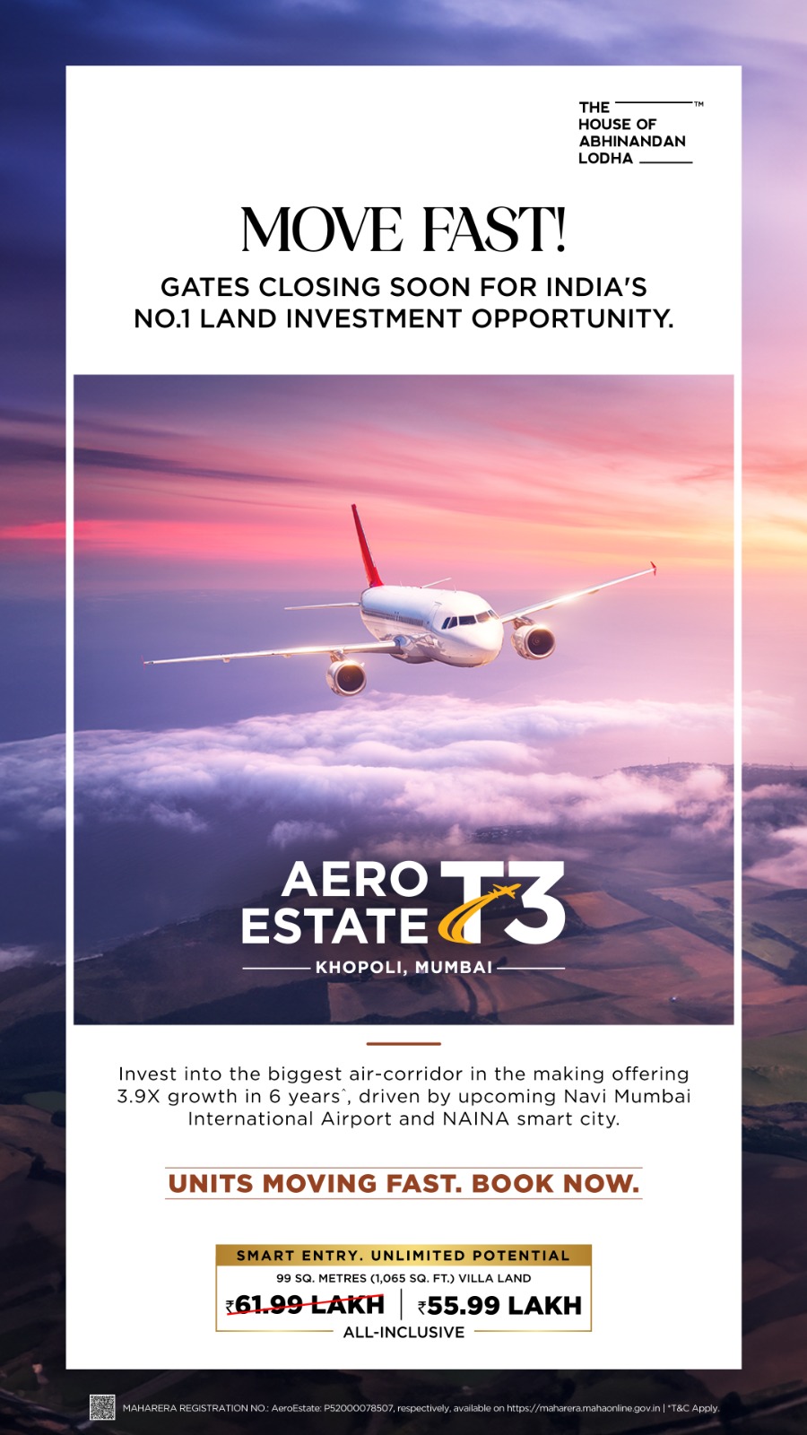Move Fast, Aero Estate T3 Units Closing Soon, ₹55.99 Lakh, Khopoli Mumbai Update