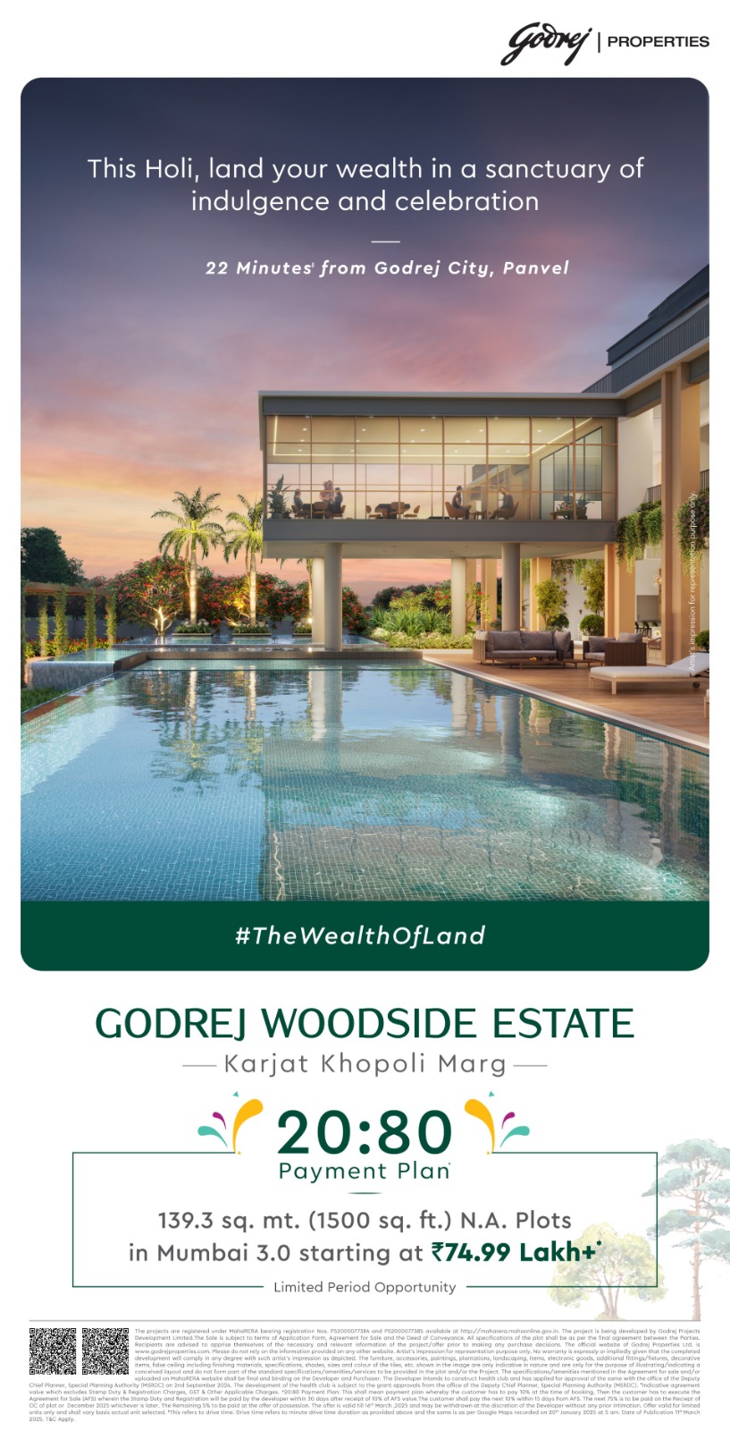 Godrej Woodside Estate, Karjat Khopoli Marg, Starting at ₹74.99 Lakh+ Update