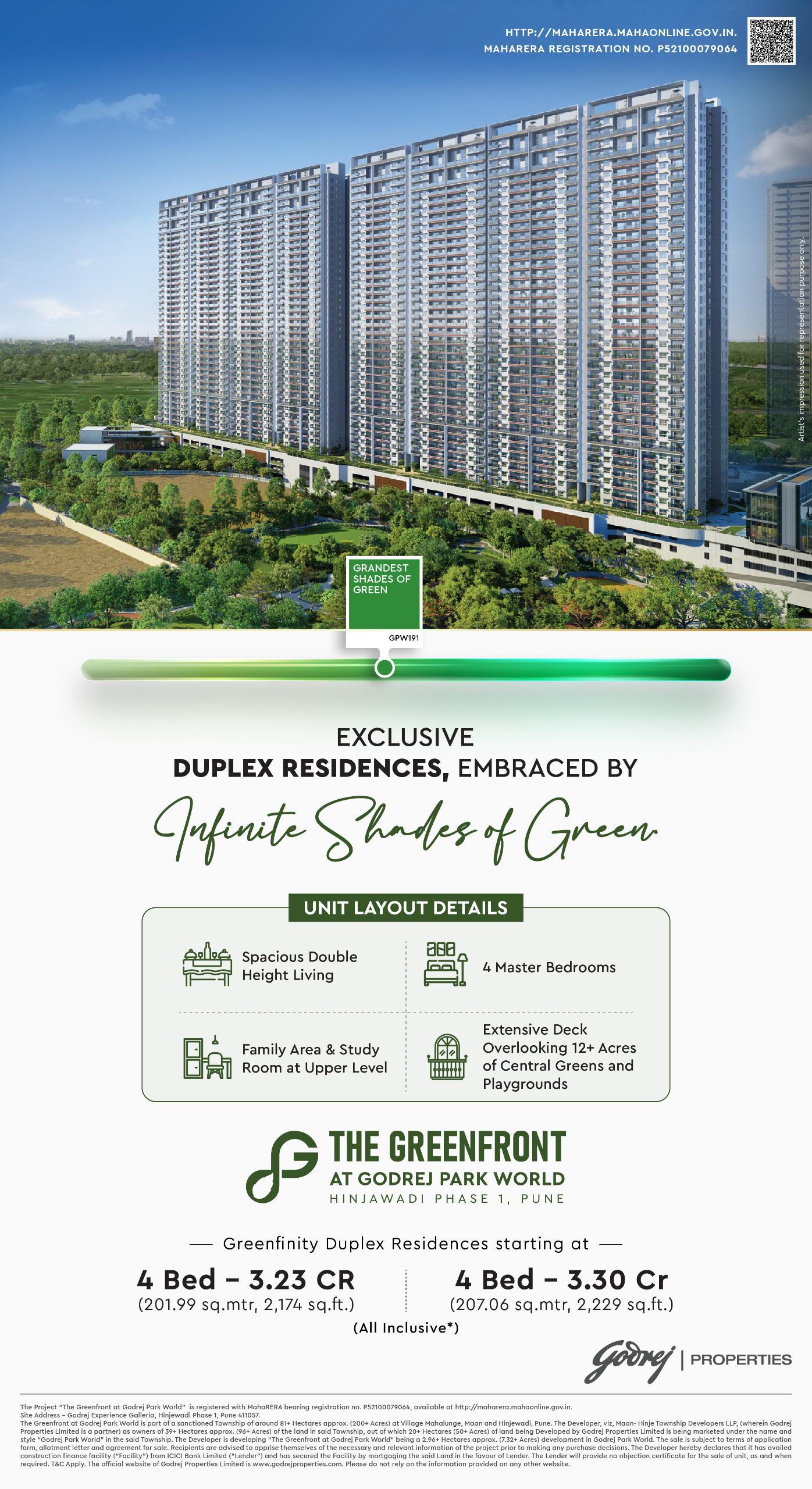Discover Luxury: Book Your Greenfront Duplex Residence Now! Update