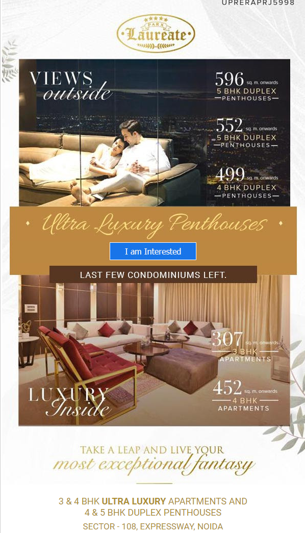 Last few condominiums left at Parx Laureate in Sector 108, Noida Update