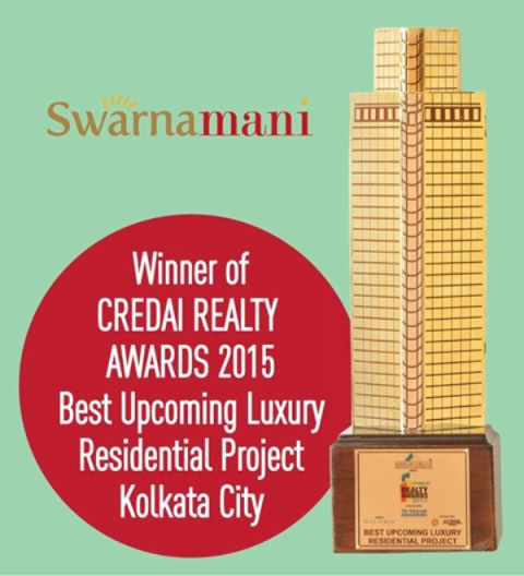 Swarnamani awarded as the best upcoming luxury residential project by CREDAI Realty Awards 2015 Update