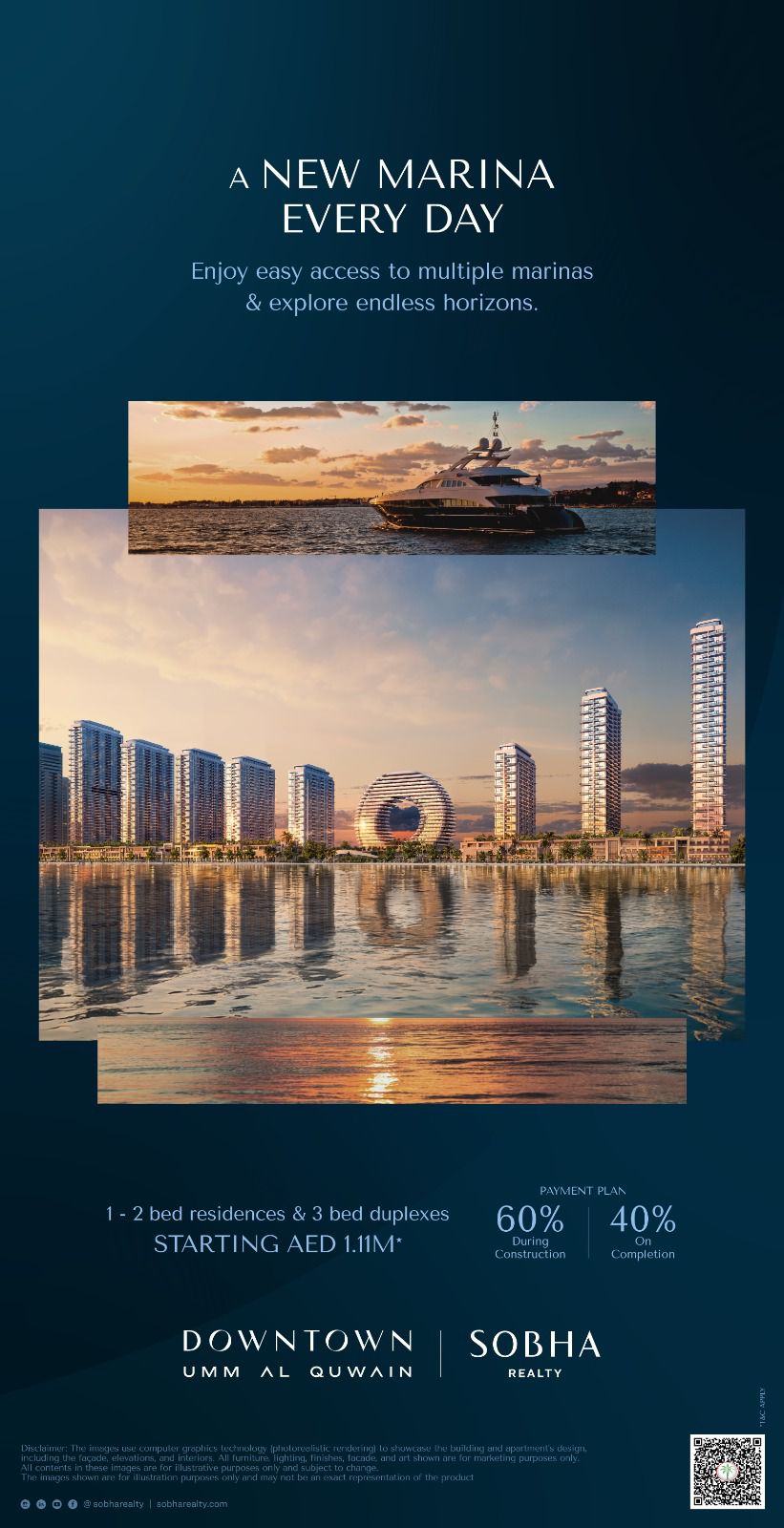 Own a Slice of Paradise at Downtown by Sobha, Umm Al Quwain from AED 1.11M Update