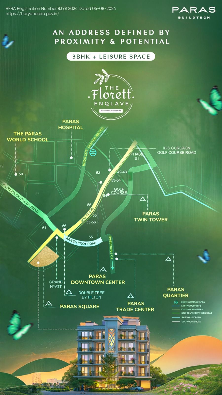 Explore The Florett Enclave in Gurugram || Discover 3BHK + Leisure Space at The Florett Enclave || Your New Address in Sector 59, Gurugram Update