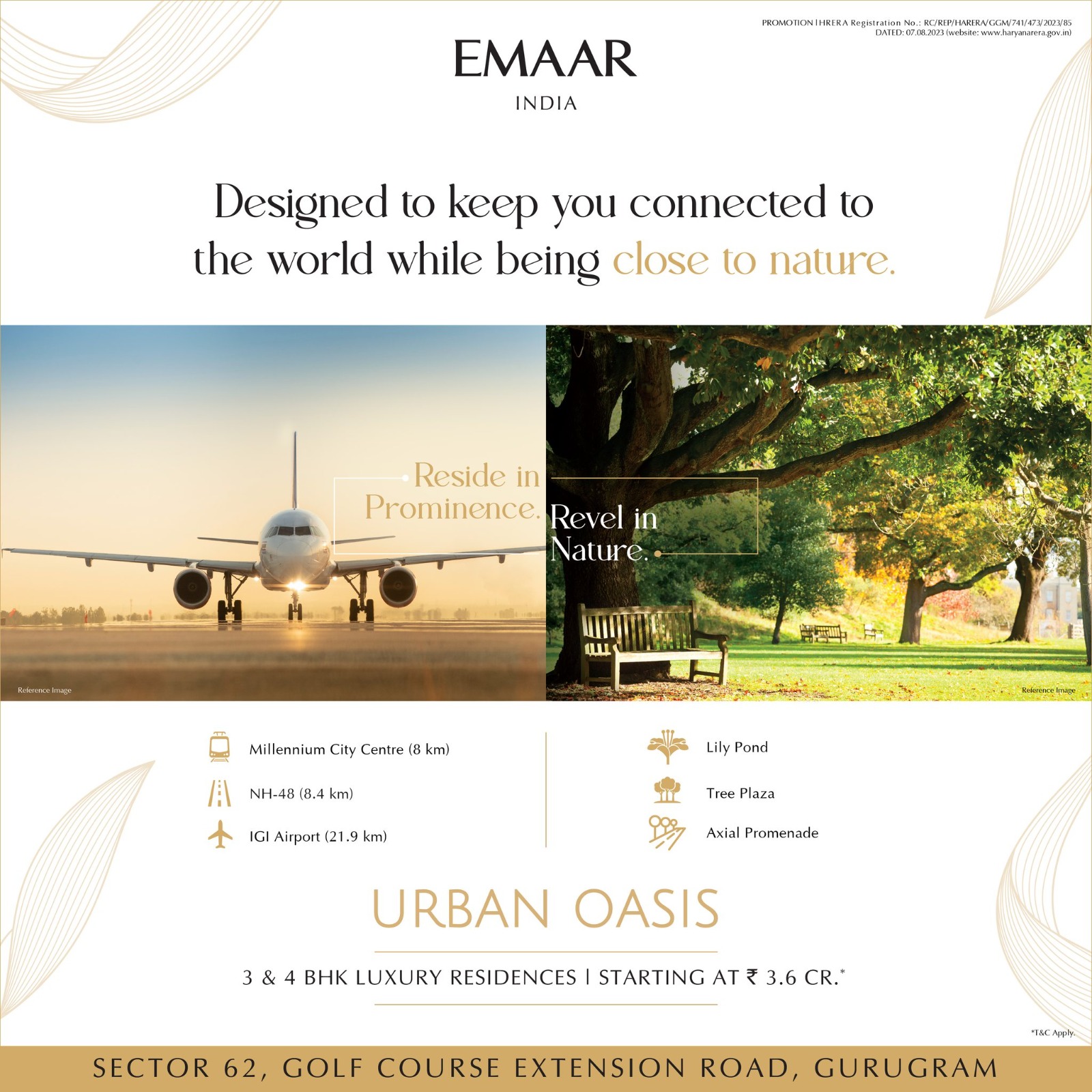Discover Serene Living at Emaar's Urban Oasis: The Pinnacle of Luxury in Sector 62, Gurugram Update