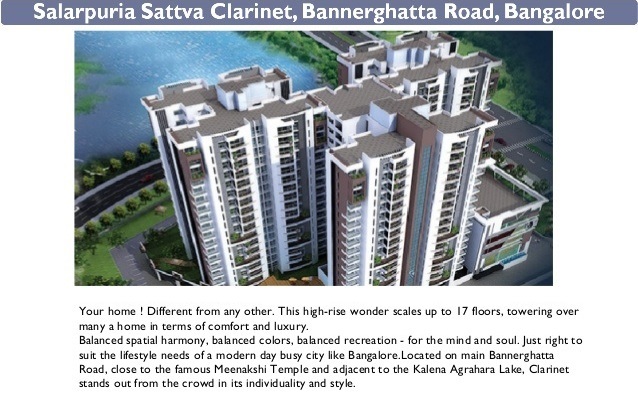 Express your individuality with the unique choice of a home at Salarpuria Sattva Clarinet Update