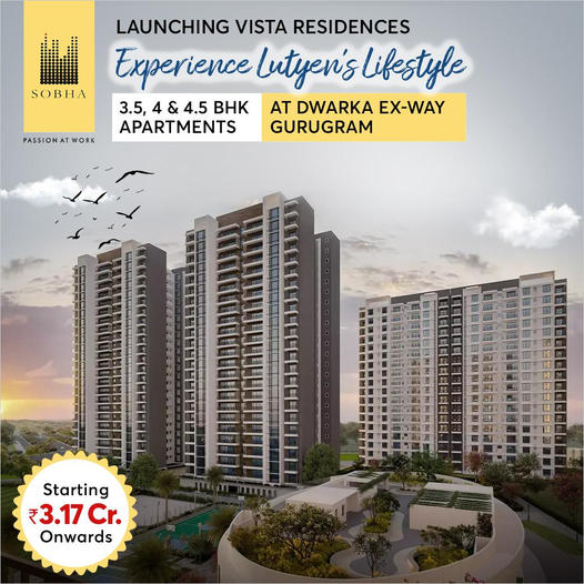 Book 3.5, 4 & 4.5 BHK apartments starting Rs. 3.17 Cr. Onwards at Sobha City in Dwarka Expressway, Gurgaon Update