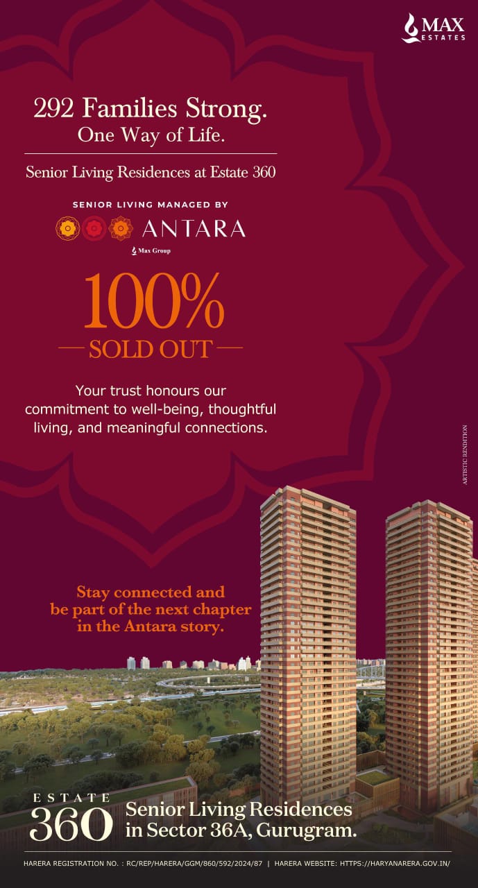 Join 292 Families, Estate 360, Sector 36A Gurugram Update