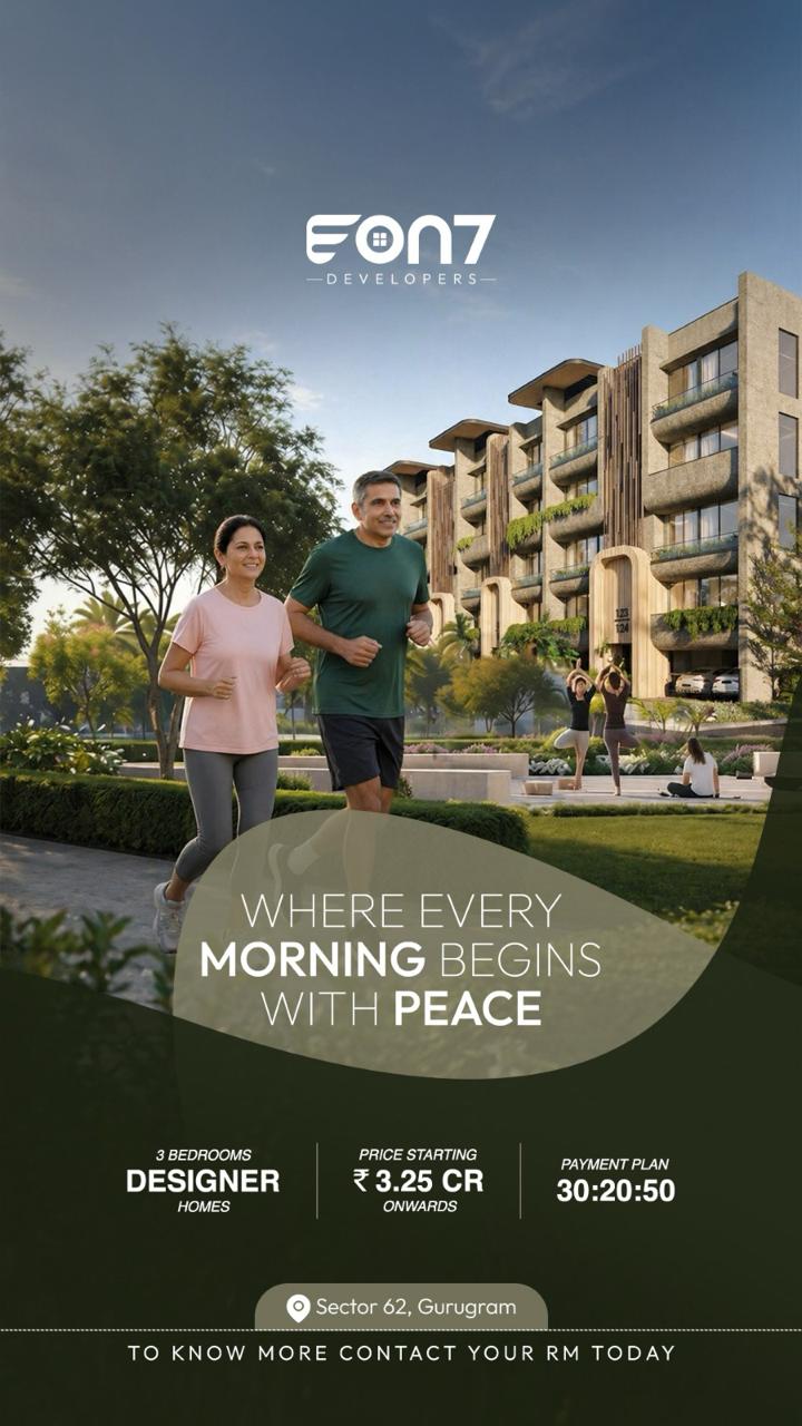 Discover Designer Homes in Sector 62 || Secure Your Dream Home at ₹3.25 Cr || 3 Bedroom Homes with Flexible Payment Plan Update