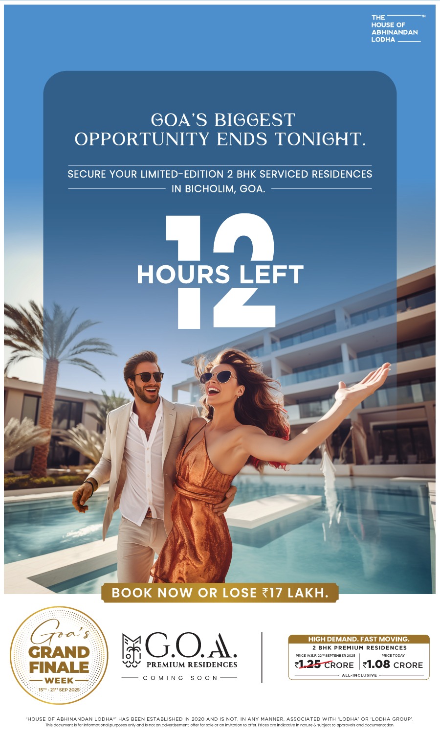 Last Chance: Secure Your 2 BHK at G.O.A.A. Premium Residences, Bicholim, Goa - Only ₹1.08 Cr Update