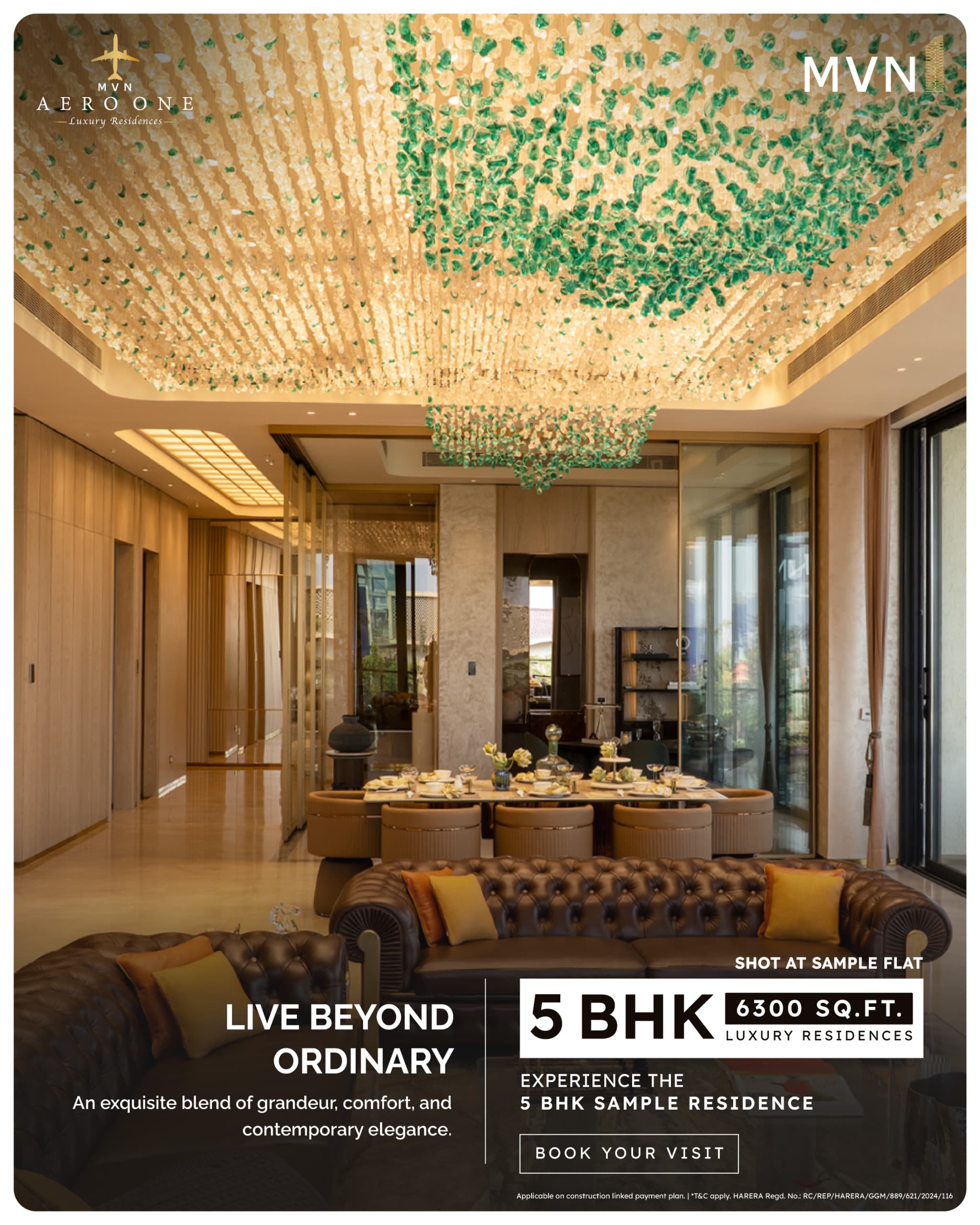 Experience Luxury at MVN Aero One || Visit 5 BHK Sample Residence Now || Discover Elegance at MVN Aero One Update