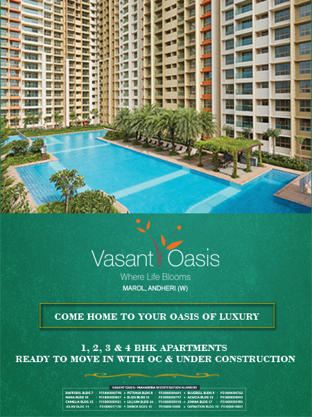 Book 1,2,3 & 4 BHK apartments at Sheth Vasant Oasis, Mumbai Update