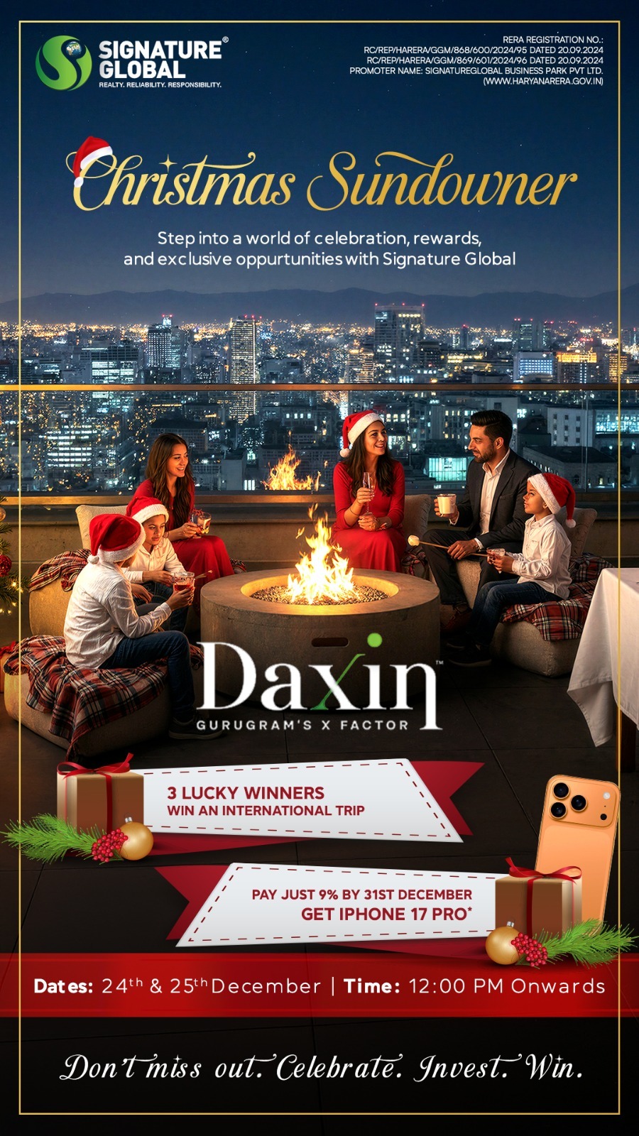 Celebrate Christmas at Daxin by Signature Global, Gurugram - December 24th & 25th, 12 PM Onwards Update