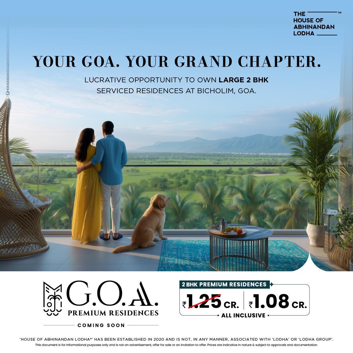 Exclusive 2 BHK Serviced Residences in Goa Starting at ₹1.08 Cr Update