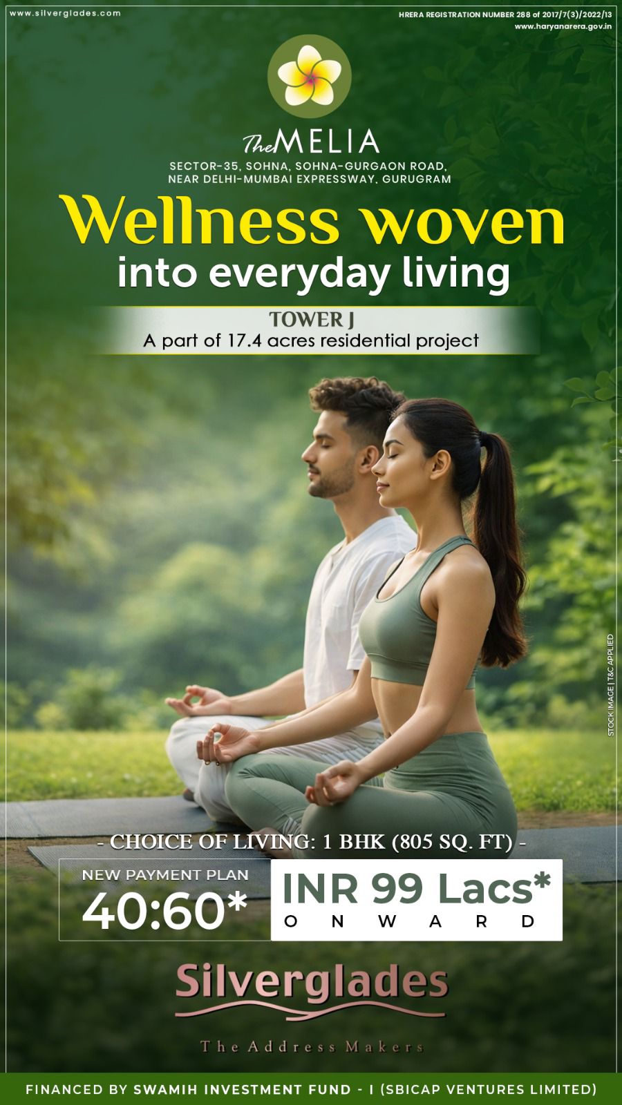 The Melia - New Payment Plan 40:60 || Tower J 1 BHK at INR 99 Lacs || Wellness Living in Gurgaon Update
