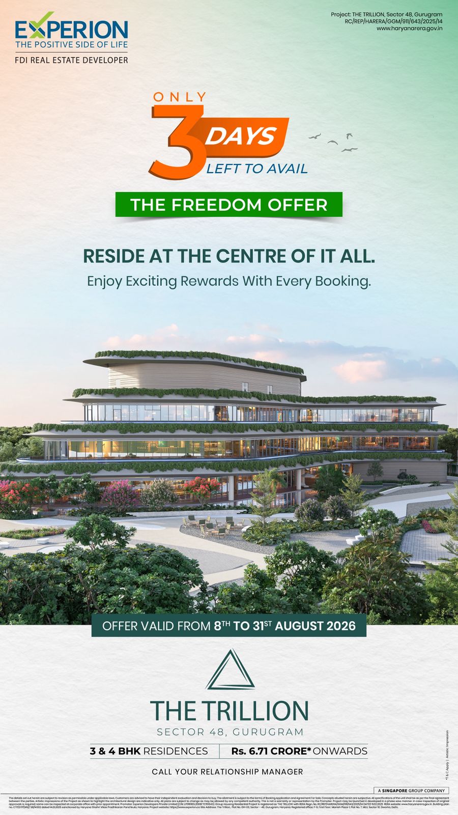 Last 3 Days: Freedom Offer at The Trillion || Final Opportunity: The Trillion, Gurugram || Hurry! Freedom Offer Ends Soon at The Trillion Update