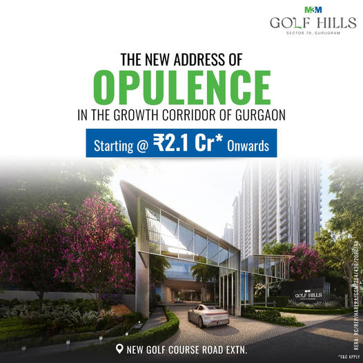 M3M Golf Hills: The Epitome of Opulence in Sector 79, Gurgaon's Growth Corridor Update