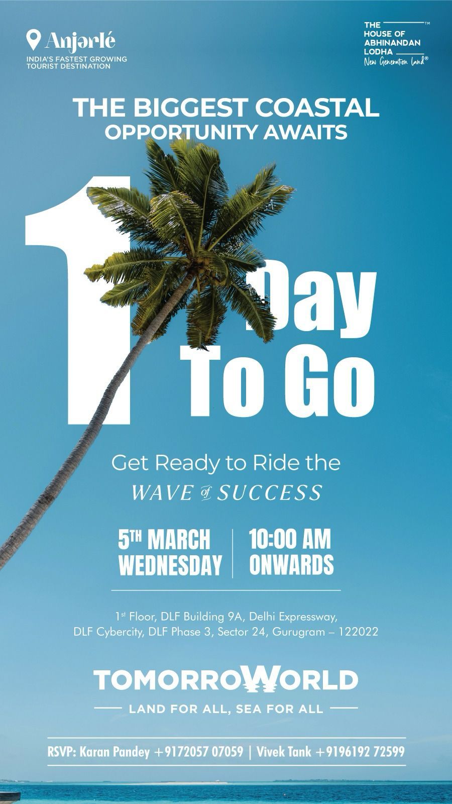 Join TomorrowWorld in Gurugram, 5th March, 10:00 AM Onwards! Update