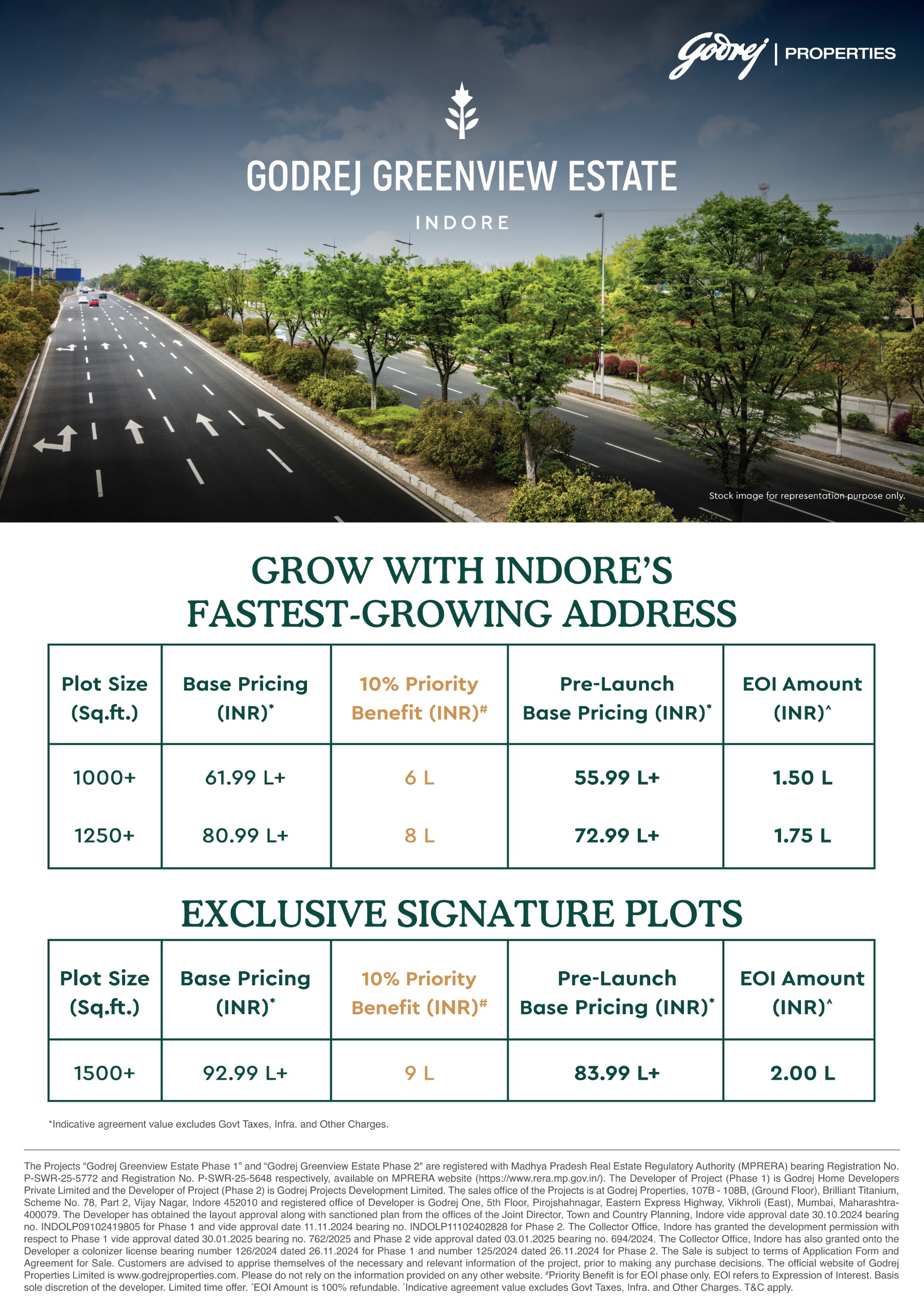 Godrej Greenview Estate, Indore - Exclusive Plots Starting at 55.99 L Update
