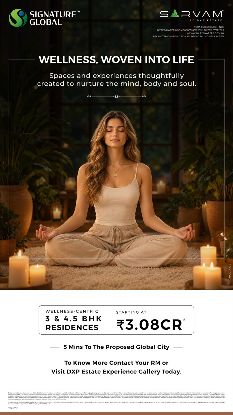 Discover Wellness-Centric Living at Signature Global Sarvam || Explore 3 & 4.5 BHK at DXP Estate || Luxury Residences Starting at ₹3.08 Cr
