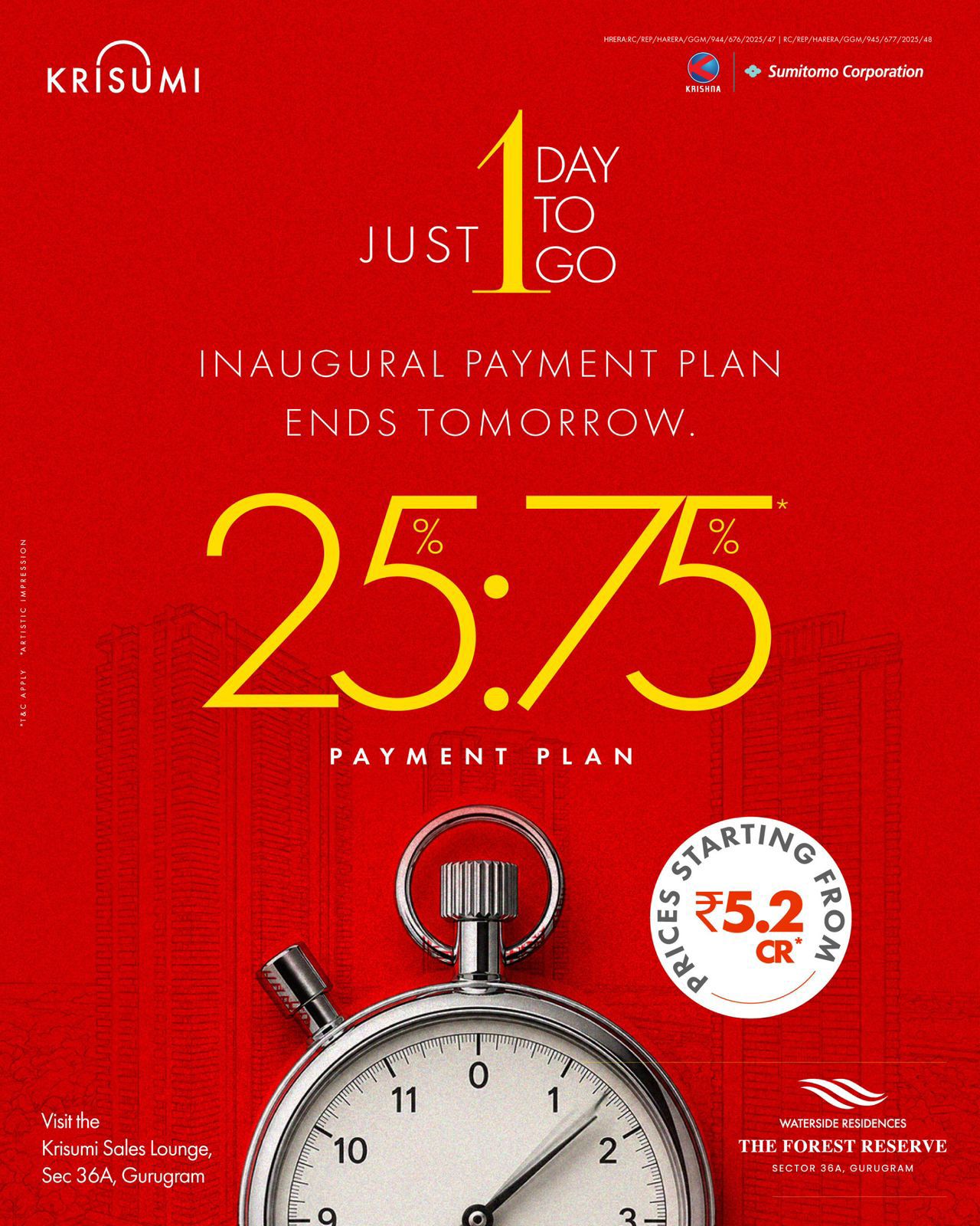 Final Day: Avail the 25:75 Payment Plan || Last Chance for Inaugural Payment Plan || Hurry! Payment Plan Ends Tomorrow Update