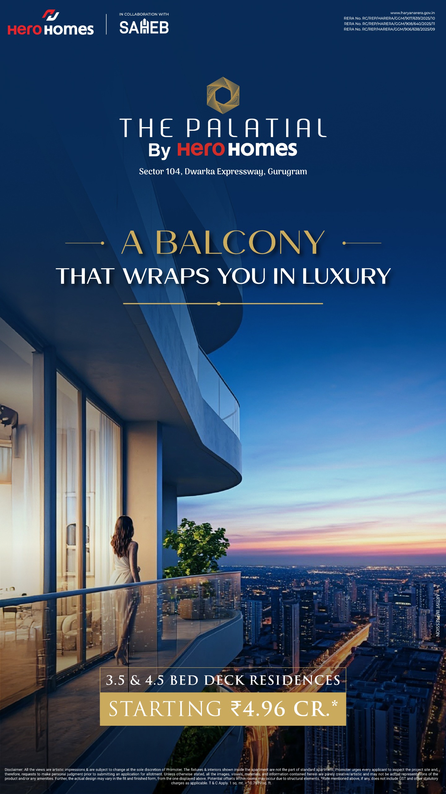 Discover Luxurious Living at The Palatial, Gurugram – Starting ₹4.96 Cr Update