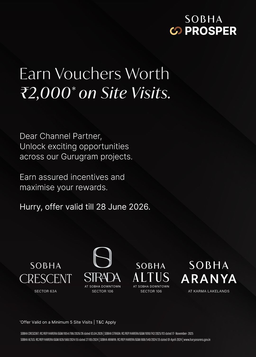 Earn ₹2,000 Vouchers on Site Visits || Limited Time Offer: SOBHA Gurugram Projects || Visit and Maximize Your Rewards Update