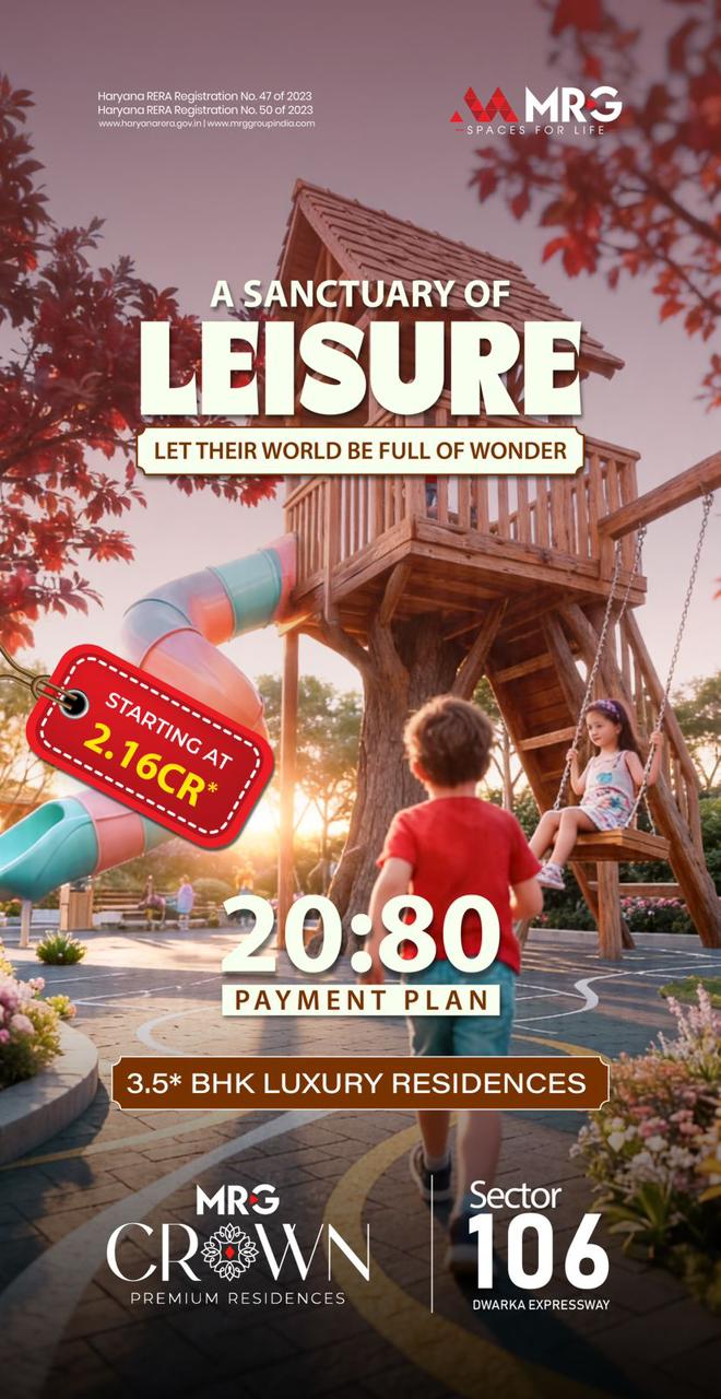 Discover MRG Crown's Luxury || 3.5 BHK Residences Starting at 2.16 Cr || Limited Period 20:80 Offer Update