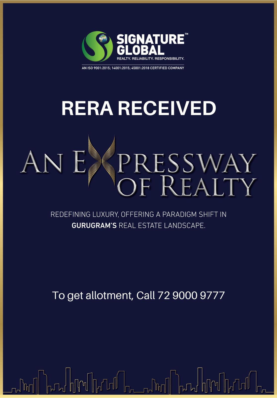 ?? RERA Approval Received Signature Global Highrise Gurgaon ?? Update