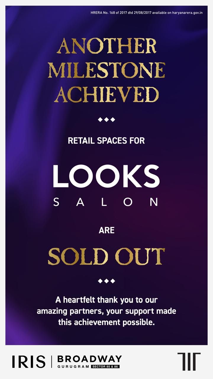 Retail Opportunities at Iris Broadway, Gurugram - Sold Out! Update