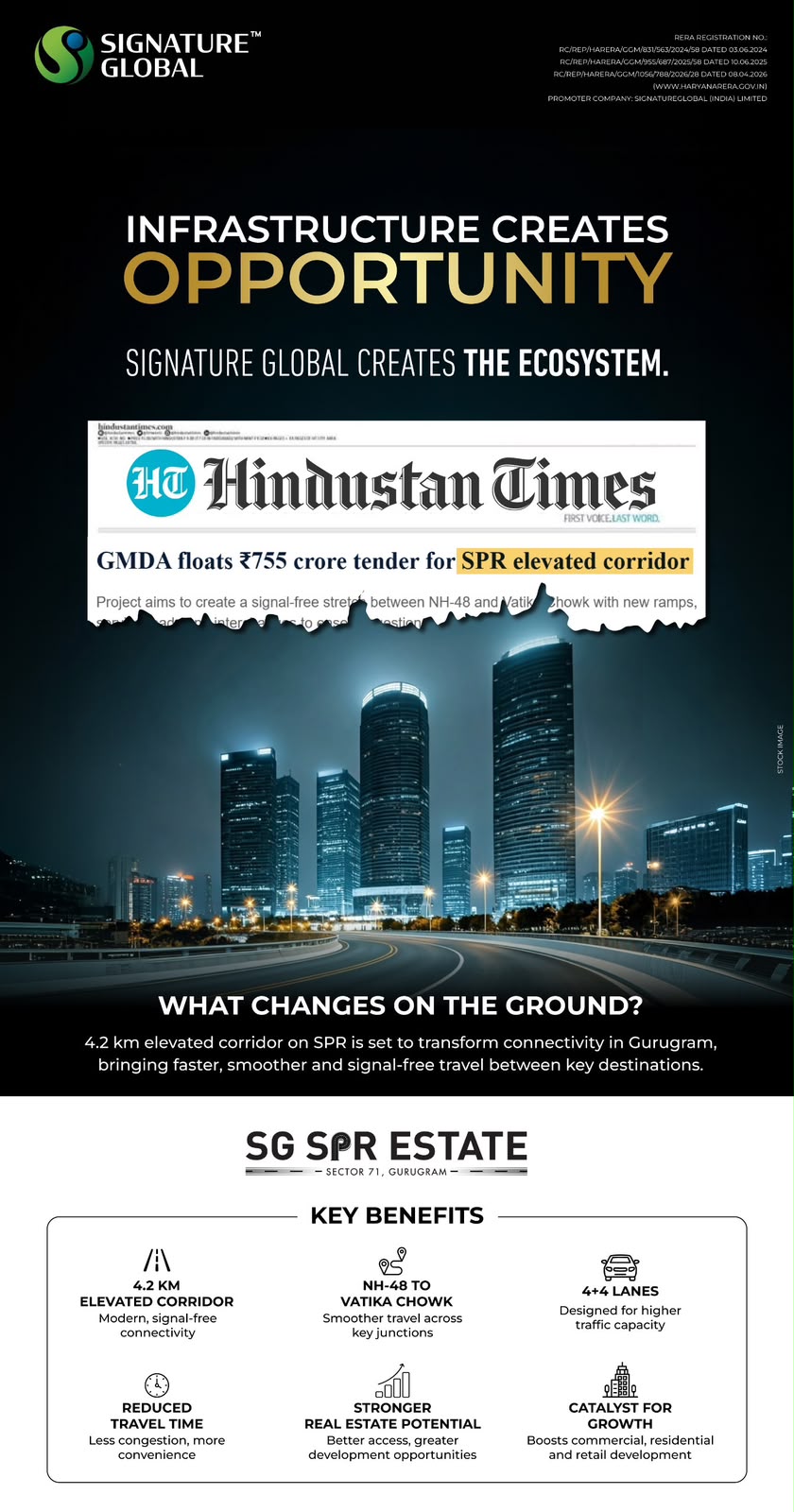 Discover Fast Connectivity at SG SPR Estate || Transform Your Commute with SG SPR Estate || Signal-Free Travel Awaits - SG SPR Estate Update