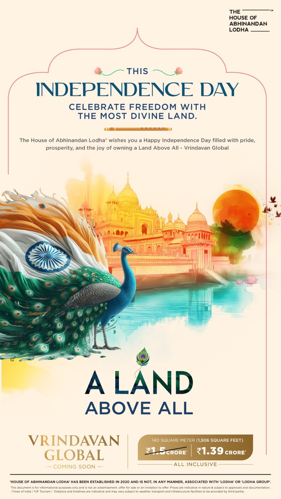 Celebrate Independence Day with The House of Abhinandan Lodha at Vrindavan Global - A Land Above All Update
