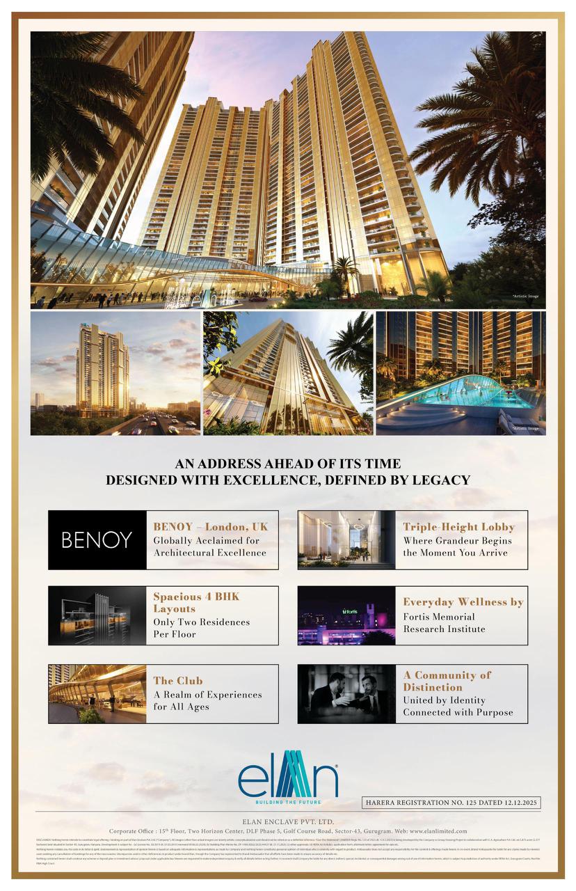 Discover Elan's Luxurious Living at Elan Enclave, Gurgaon. Update