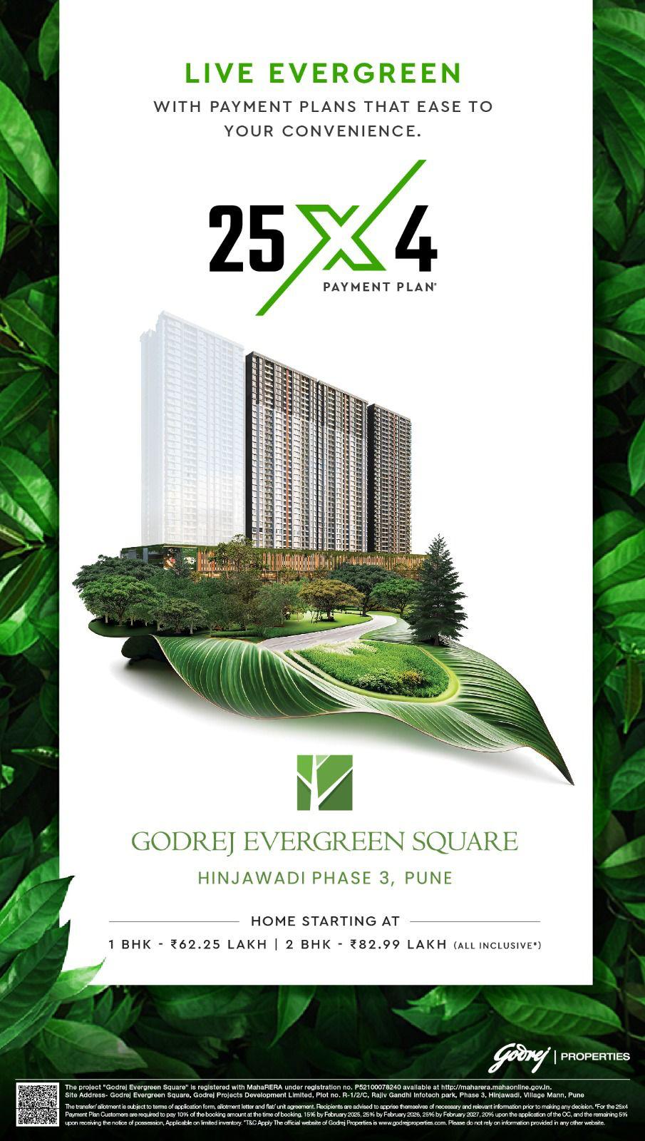 Discover Luxury at Godrej Evergreen Square, Hinjawadi Phase 3, Pune from ₹62.25 Lakh Update