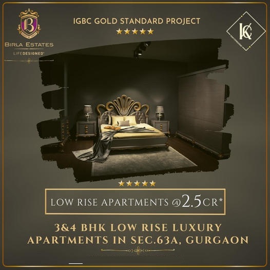 Book 3 & 4 BHK low rise luxury apartments Rs 2.5 Cr at Birla Navya in Sector 63A, Gurgaon Update