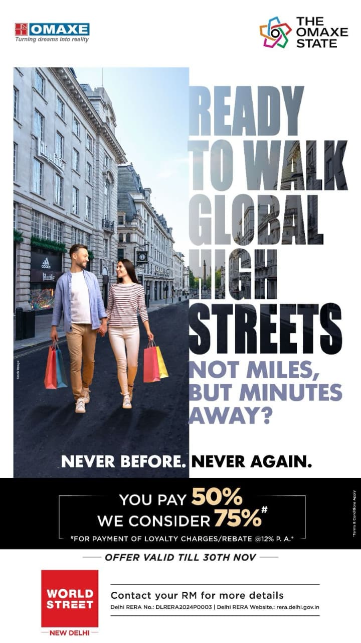 Walk to Global High Streets with Omaxe, at World Street, New Delhi Update