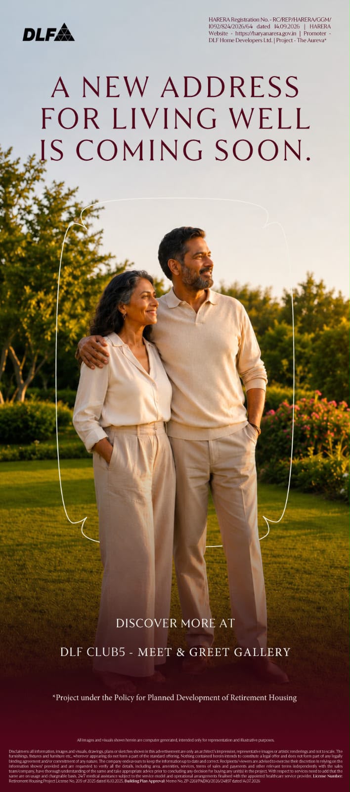 Discover The Aureva Retirement Housing || New Address for Living Well by DLF || Visit DLF Club5 for More Info Update