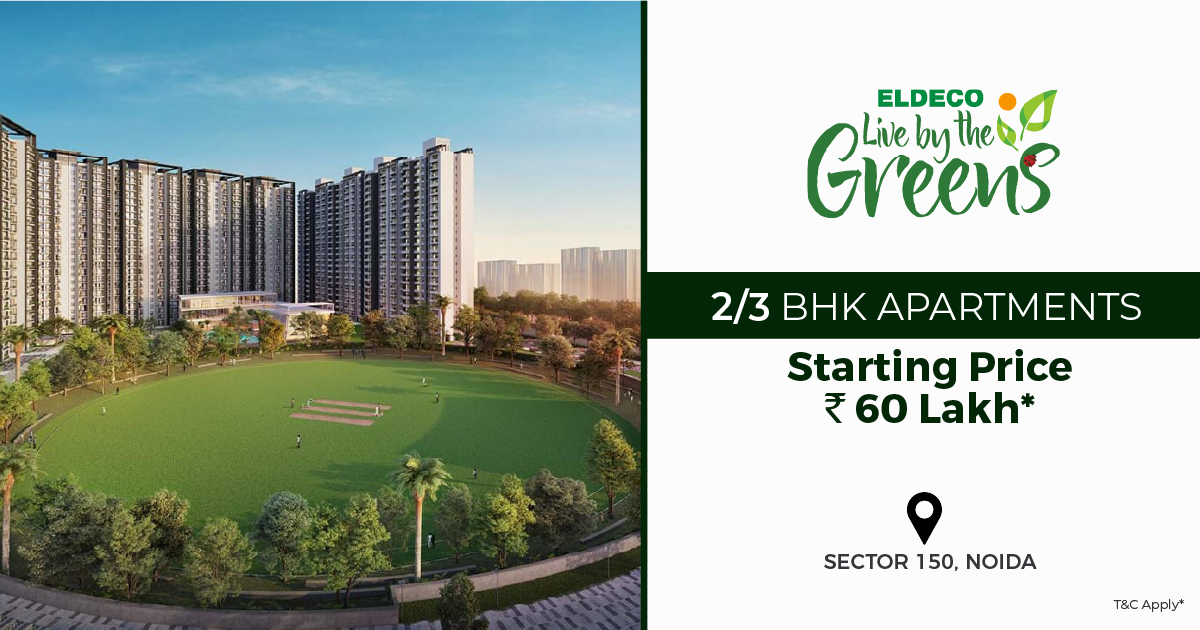 Book 2/3 BHK apartments starting price Rs 60 Lac at Eldeco Live By The Greens in Sector 150, Noida Update