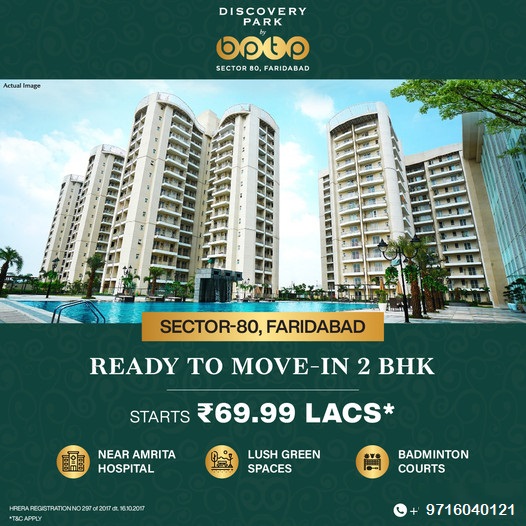 Embark on a Serene Lifestyle at Discovery Park, Sector 80, Faridabad – Your Dream 2 BHK Awaits Update