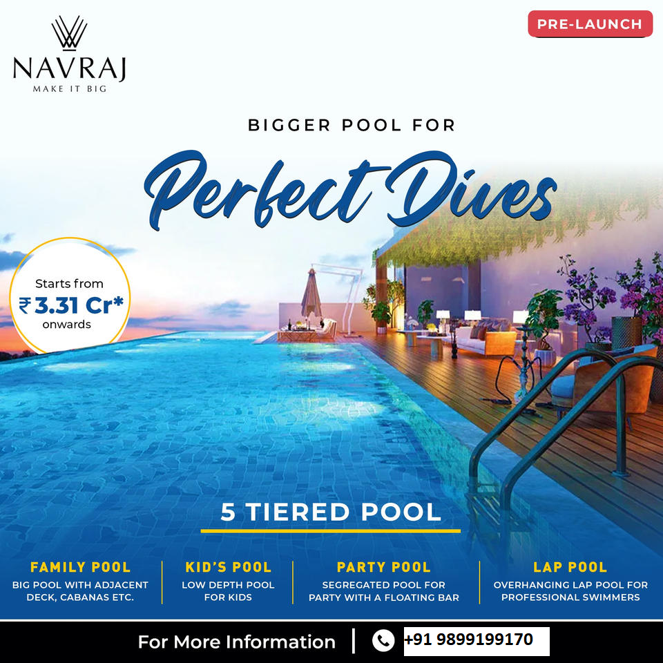 Navraj Estates Unveils Aquatic Splendor at the 5 Tiered Pool Paradise, Pre-Launch in Gurugram Update