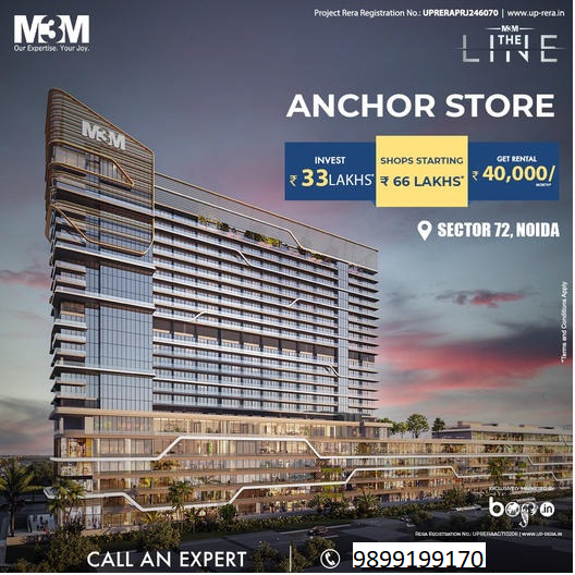 M3M The Live Anchor Store: A Prime Investment Opportunity in Sector 72, Noida Update