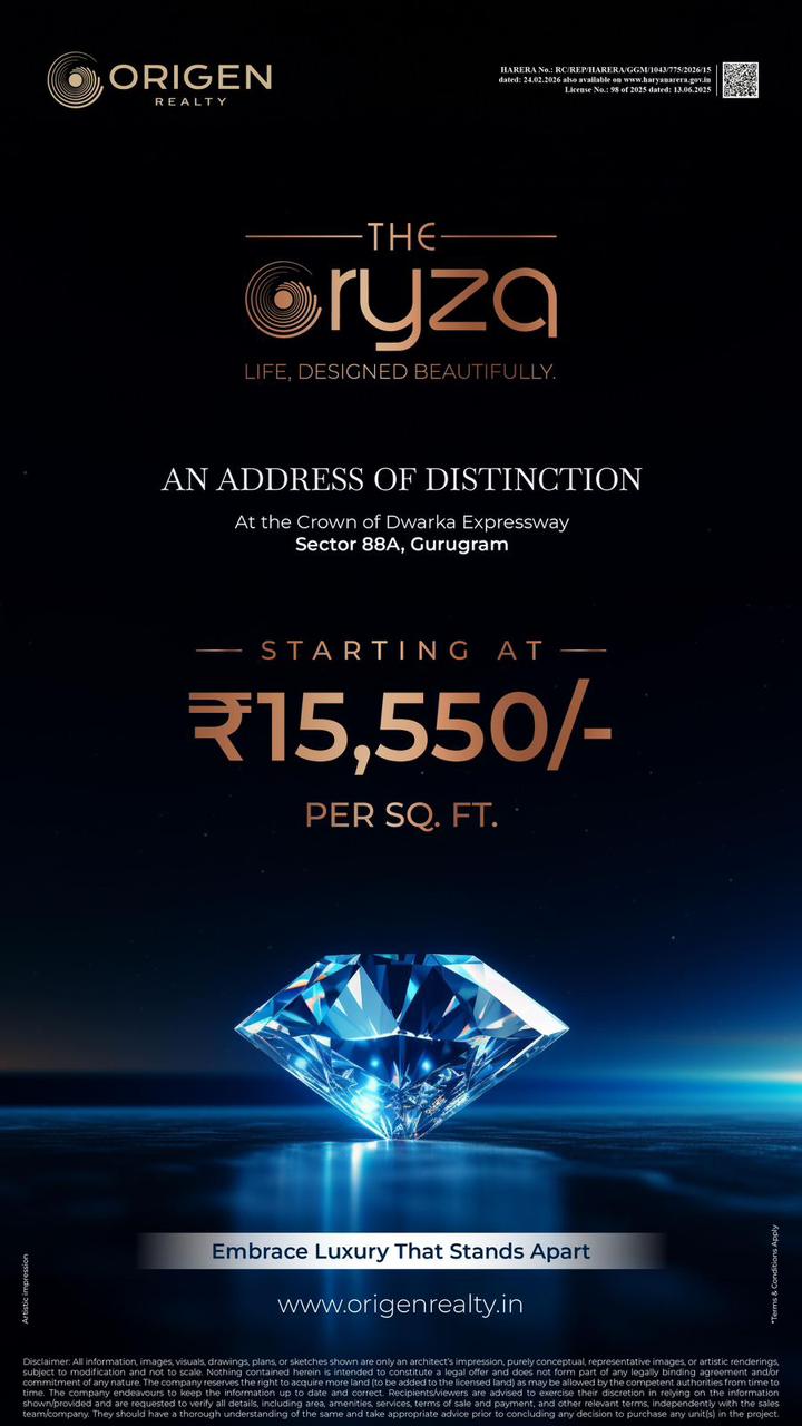 Experience Luxury at The Oryza, Gurugram || Discover The Oryza: Starting at ₹15,550/sq.ft || Find Your Address of Distinction at The Oryza Update